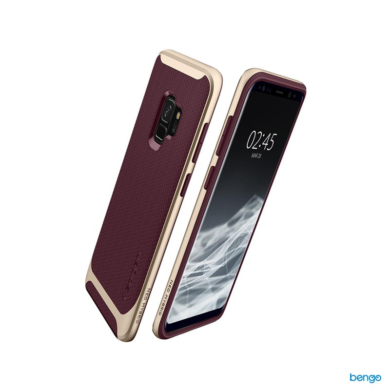 Ốp lưng Samsung Galaxy S9 SPIGEN Neo Hybrid - Burgundy