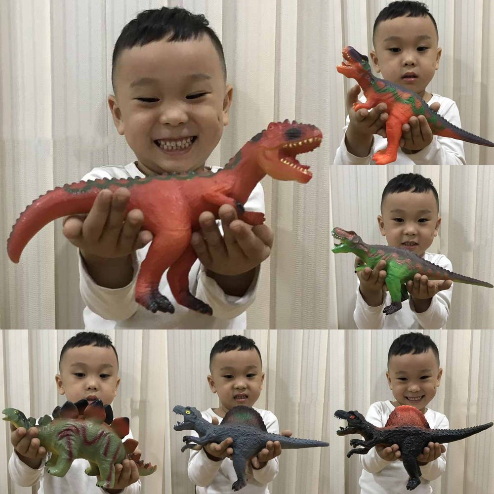 Mô Hình Đồ Chơi Khủng Long Tyrannosaurus Stegosaurus Dành Cho Bé Trai