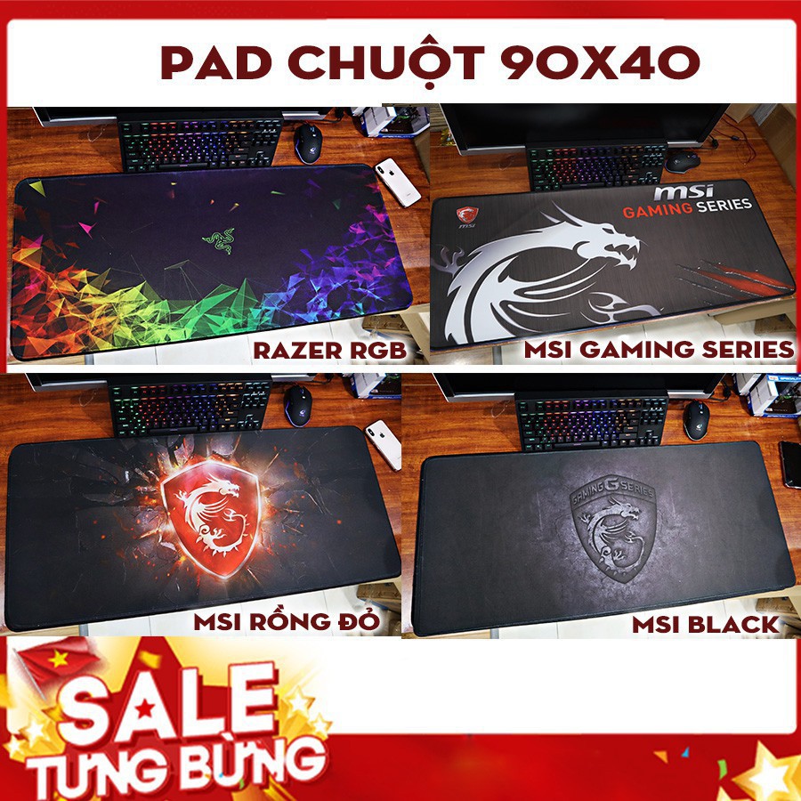 Bàn di chuột 90x40cm - Pad Chuột - Lót chuột cỡ lớn chuyên game