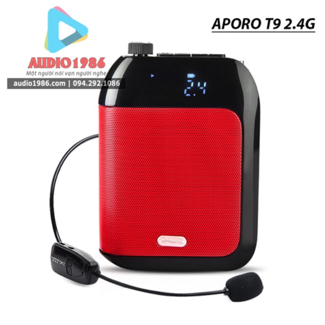 Máy trợ giảng Aporo T9 2.4G mic không dây