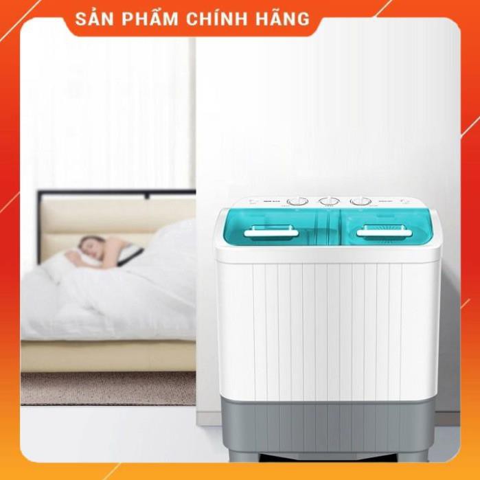 Máy giặt mini AUX bán tự động giặt được 3.6kg quần áo, máy giặt quần áo 2 lồng chính hãng chất lượng tốt