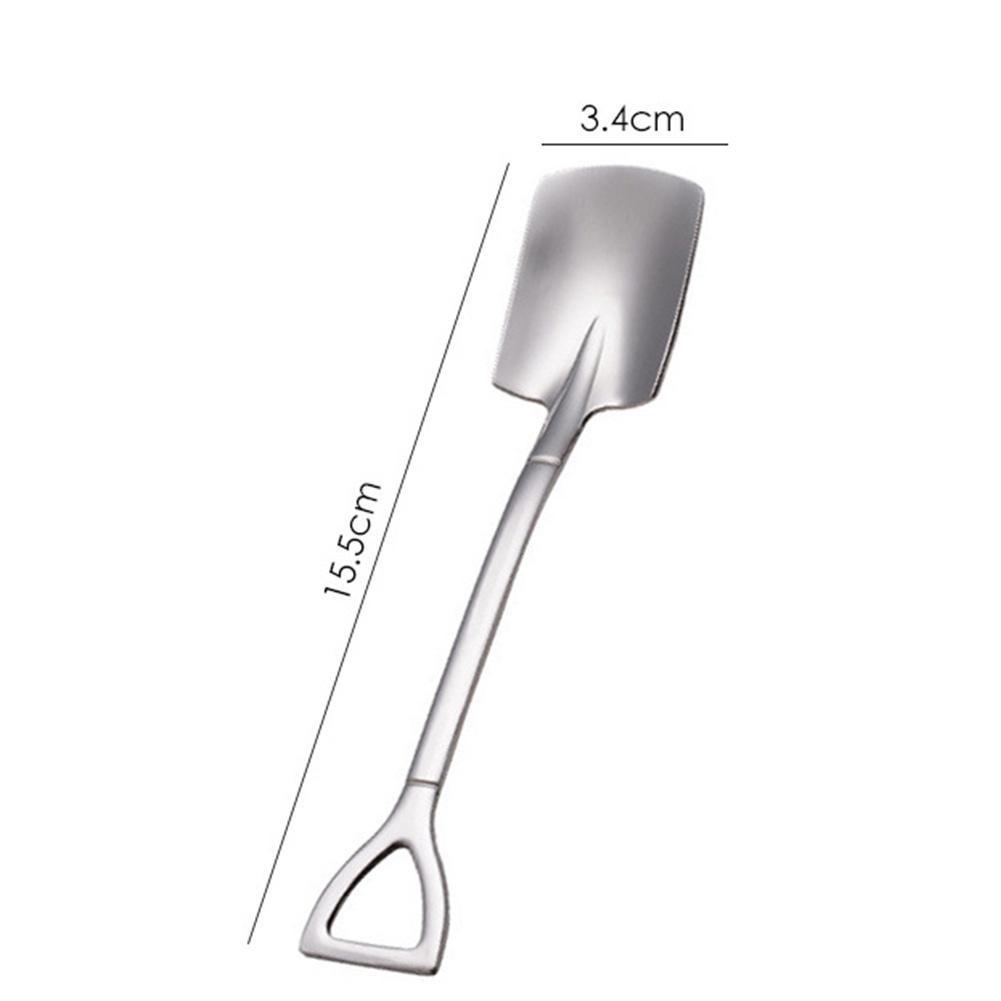 Muỗng xúc bằng thép không gỉ hình xẻng thiết kế sáng tạo j1j7