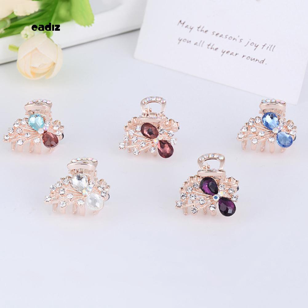 Kẹp Tóc Nơ Đính Đá Lấp Lánh