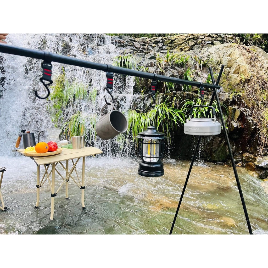 Giá treo đồ dã ngoại bằng hợp kim nhôm - Giá treo đồ du lịch gấp gọn- Bụi Travel