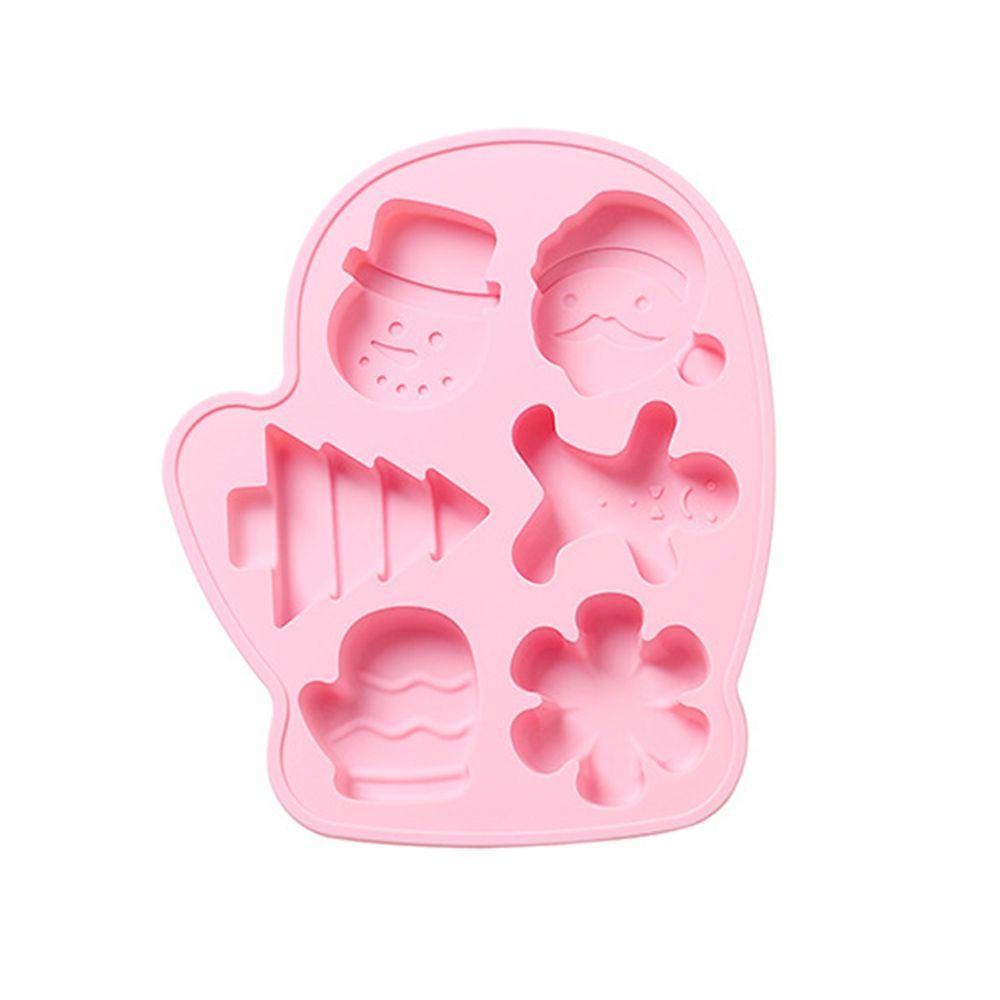 Khuôn Silicone Làm Bánh Tạo Hình Chủ Đề Giáng Sinh 6 Ngăn Tiện Dụng