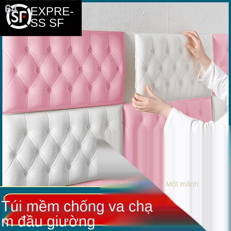 Tấm dán đầu giường Tự dính Gói mềm chống va chạm Tatami Kang Xung quanh tường 3D ba chiều Phòng ngủ bao Nền trang t