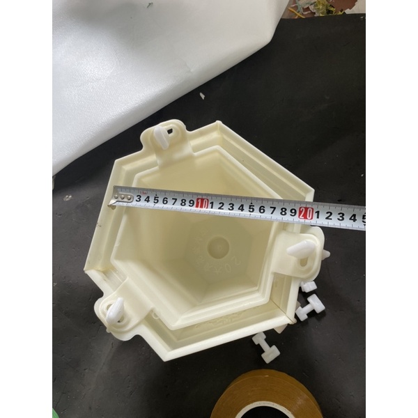 Khuôn đúc chậu lục giác 20 nhựa ABS có lòng trong