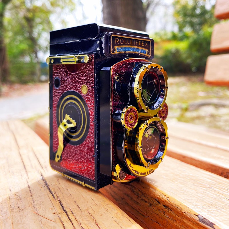 Mô Hình Kim Loại Lắp Ráp 3D máy ảnh màu