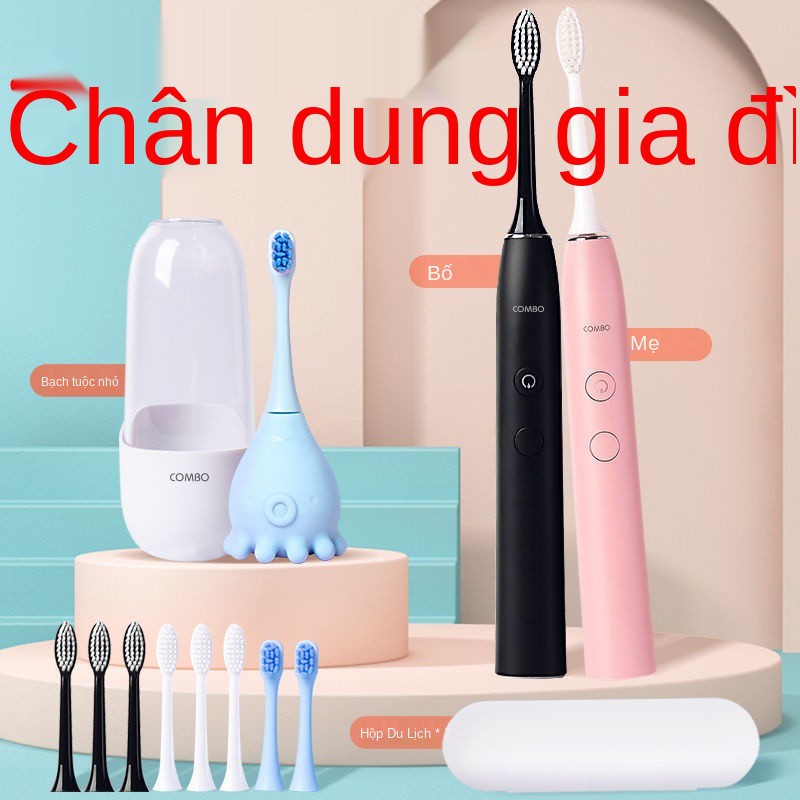 Bàn chải đánh răng Baby Electric, bàn chải đánh răng tự động cho trẻ từ 2 tuổi, bàn chải mềm cho bé, kẹo mút đa năng cho