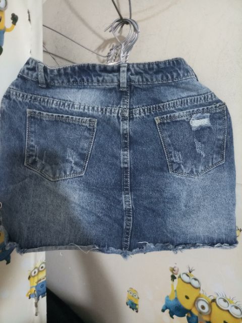 Váy jean ngắn xanh đậm | BigBuy360 - bigbuy360.vn