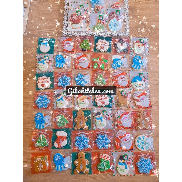 SẴN HÀNG | Set bánh quy giáng sinh ông già Noel, Snow man, bánh người gừng kèm hộp đem tặng xinh xắn. | BigBuy360 - bigbuy360.vn