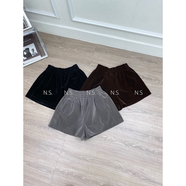 QUẦN SHORT PHỒNG NHUNG CẠP CHUN MS15572