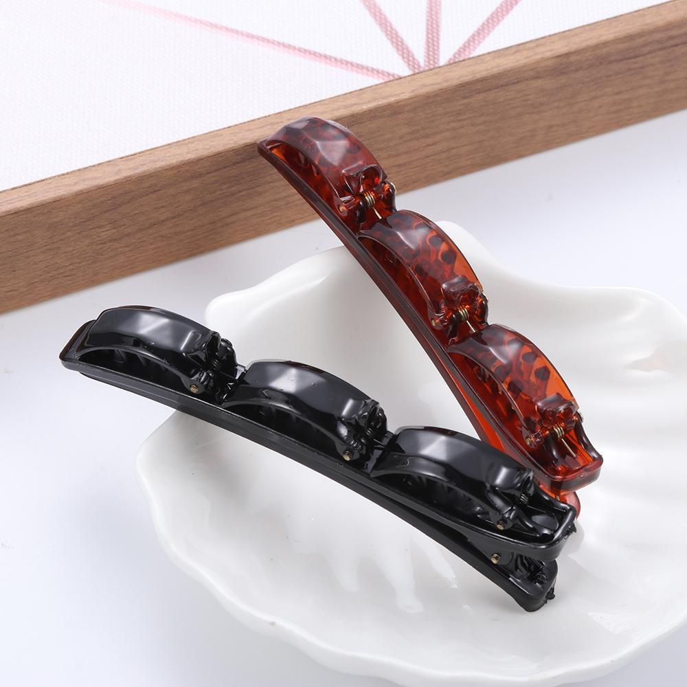 CACTU Kẹp Tóc Tạo Kiểu Tóc Bện Bằng Nhựa Resin Dễ Sử Dụng Cho Nữ