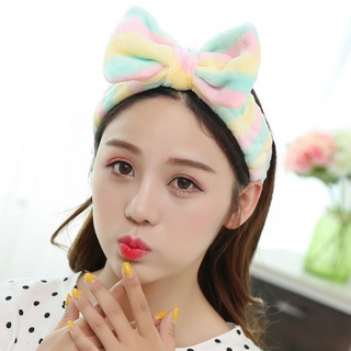 Băng Đô Nơ Rửa Mặt Nhung Mềm Mịn