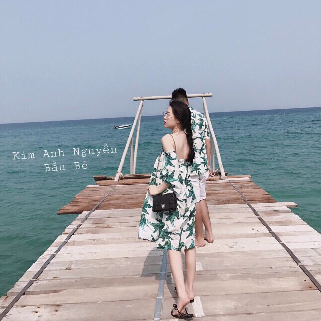 XIÊU MẪU THỜI TRANG Sét cặp nam nữ ( đầm trễ vai+ áo sơ mi) : RẺ VÔ ĐỊCH