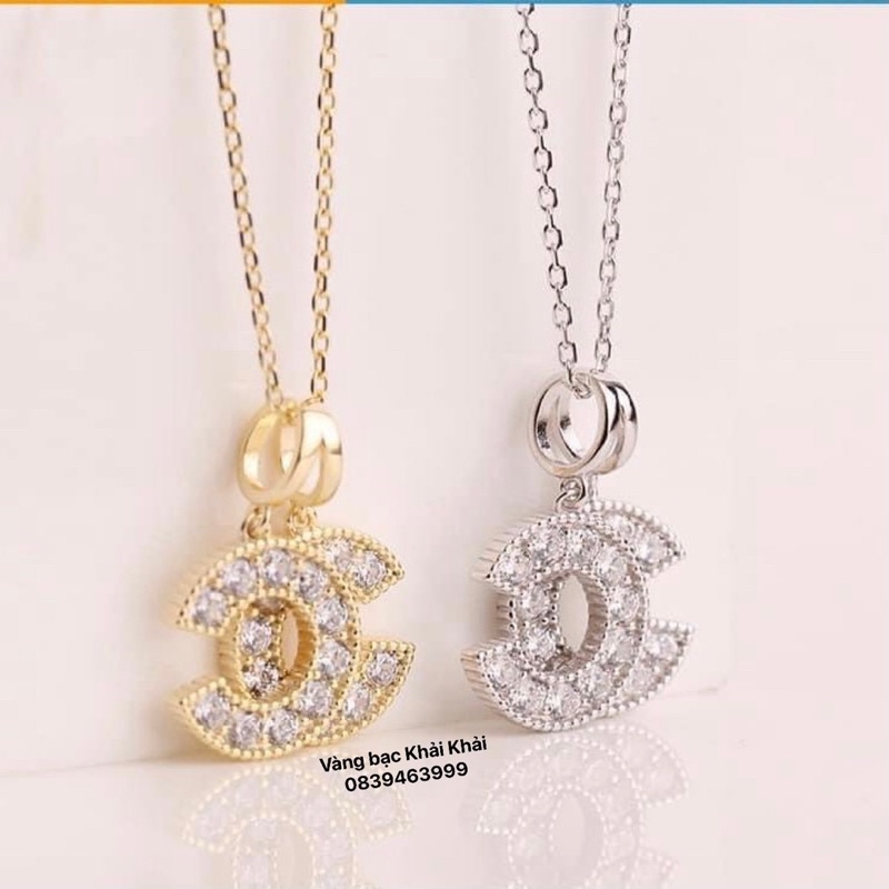 Dây chuyền nữ bạc ta mạ vàng 24kara siêu đẹp - Vàng Bạc Khải Khải