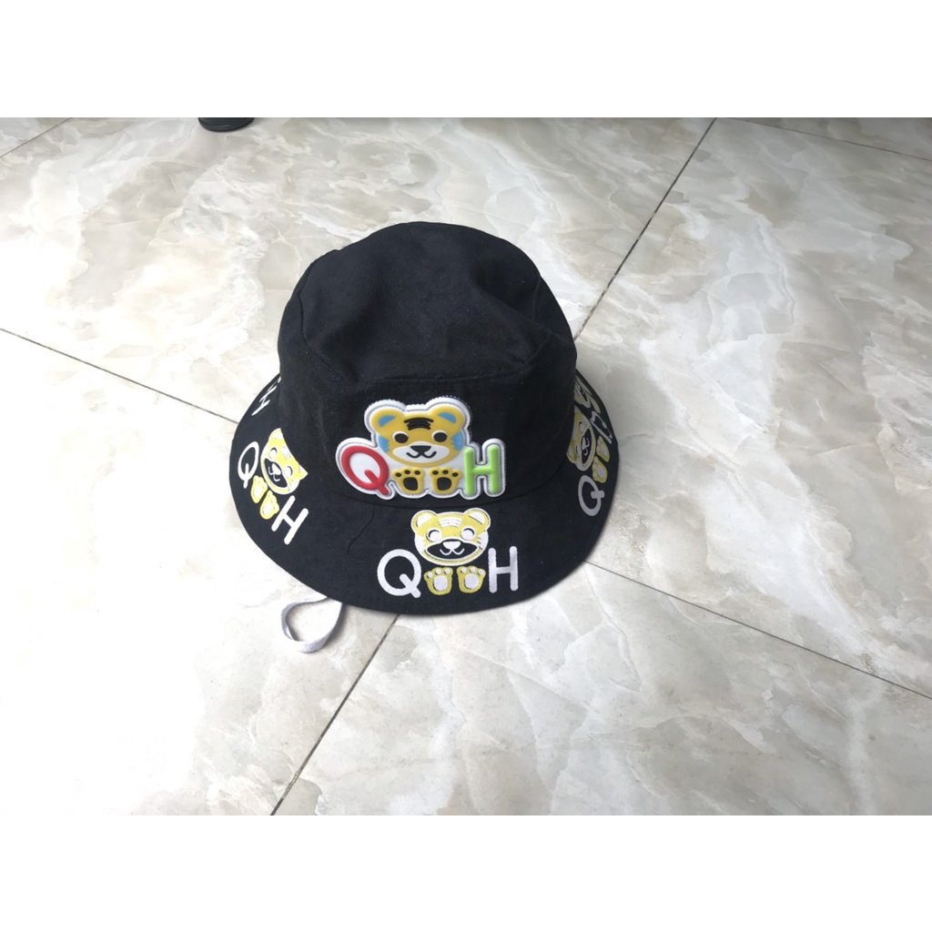 (Bé trên 2-5 tuổi/ Vòng đầu 52cm) Mũ TAI BÈO QH GIÁ RẺ cho bé thêu - Nón trẻ em