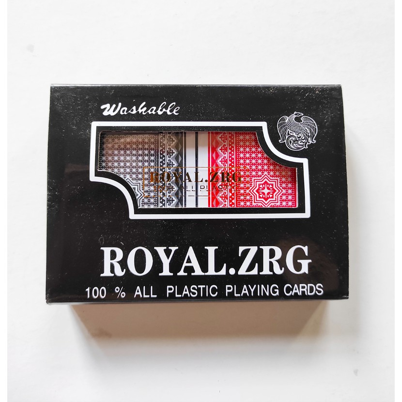 Set Bộ Bài Tây Nhựa Poker Nhám Chống Trơn Royal.ZRG 100% Plastic (BN 20)