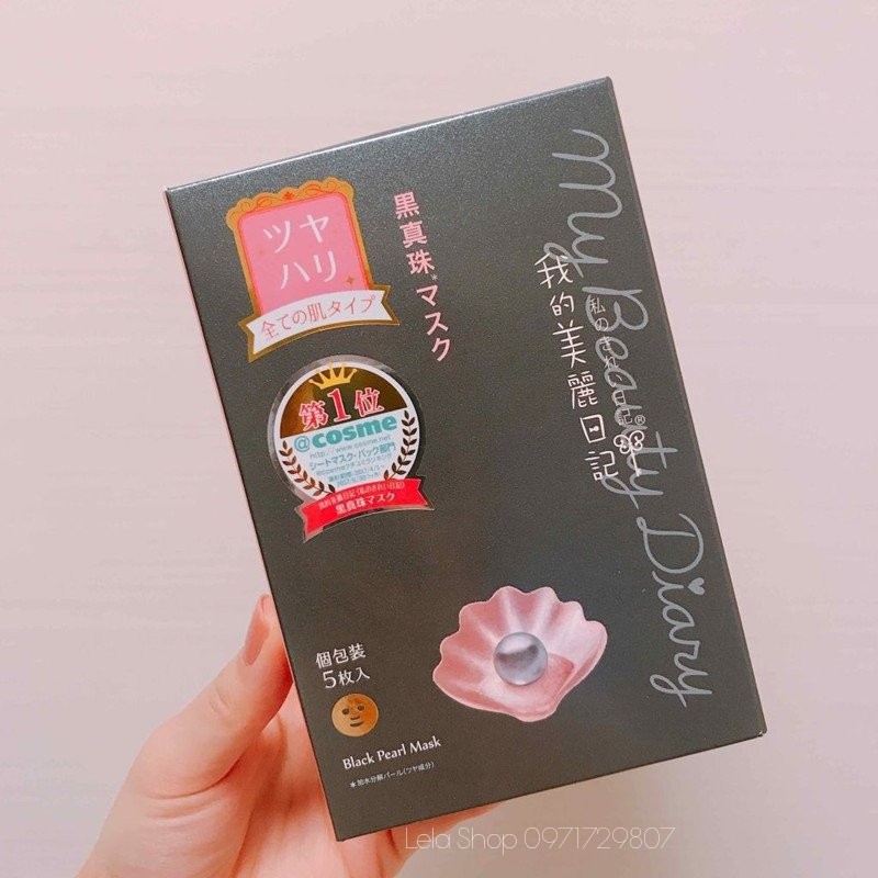 MẶT NẠ NGỌC TRAI ĐEN NHẬT BẢN
