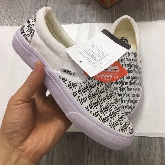 [BÁN SỈ LẺ] Giày Sneaker chữ cao cấp (VAN FOG, dây chữ fog)