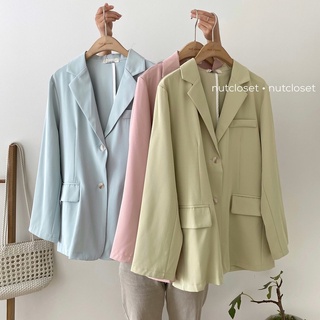 Áo blazer 2 cúc dọc 3 túi (1002) _ A0500