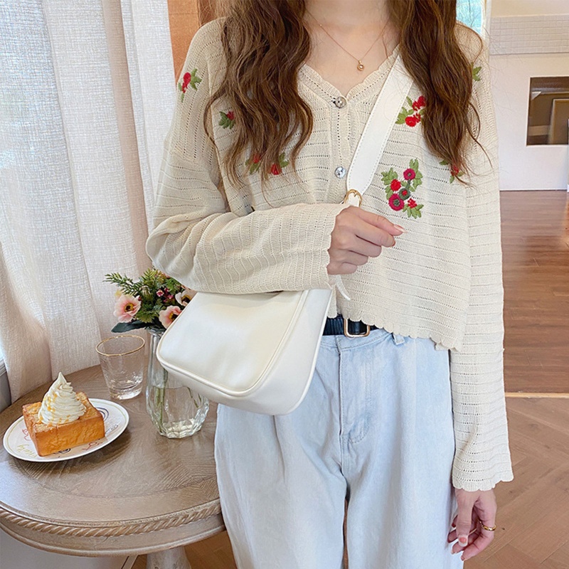 Túi Đeo Vai / Đeo Dưới Cánh Tay Có Khóa Kéo Dễ Phối Đồ Cho Bạn Bè