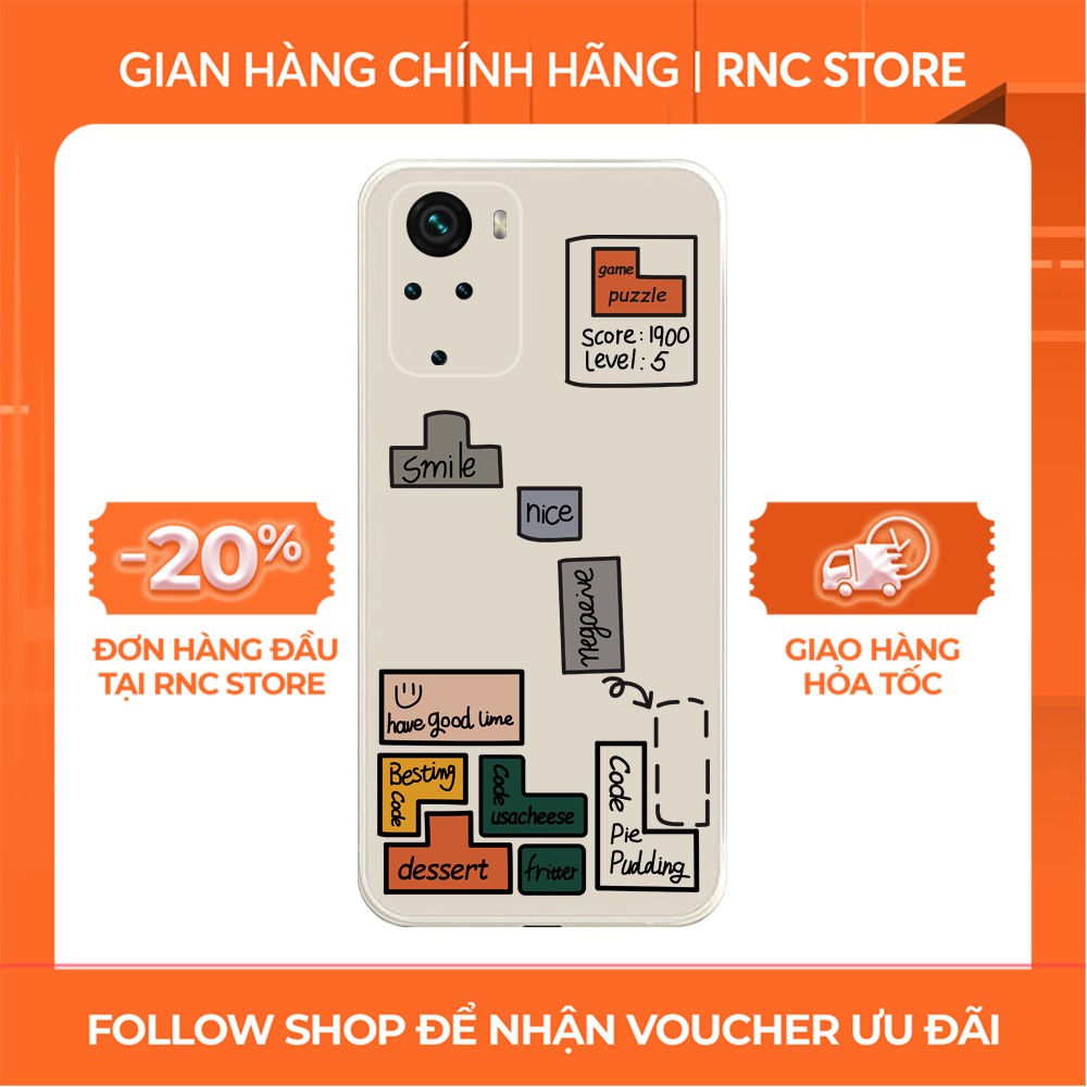 Ốp lưng Xiaomi Redmi 10/Redmi 9T/Poco X3/....dẻo cạnh vuông bảo vệ camera hình Xếp hình