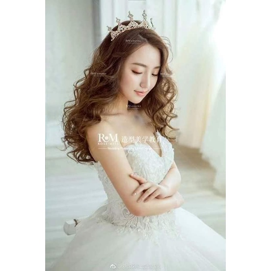Vương Miện Cô Dâu Đính Đá Cao Cấp