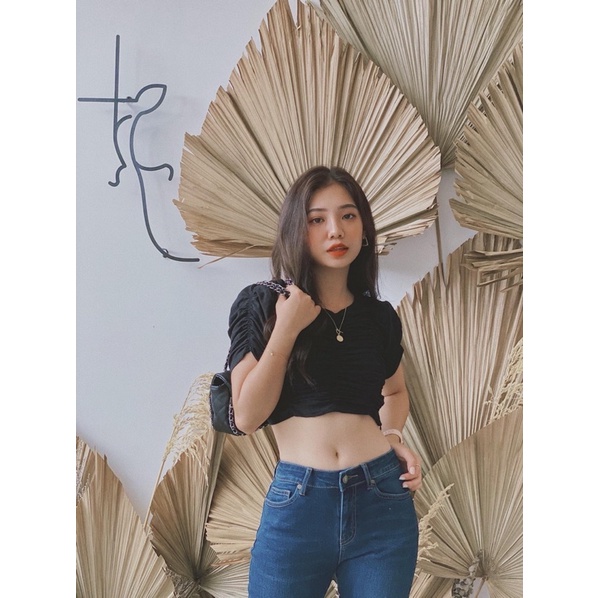 Áo croptop nữ nhún REVERCLOTHINGS Tesa Top