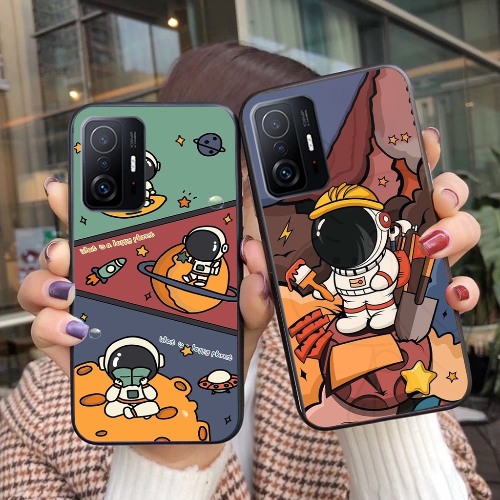 Ốp lưng Xiaomi 11T 5G - Xiaomi 11T Pro 5G ( Mi 11T 5G - Mi 11T Pro 5G) in vũ trụ đáng yêu/ ốp phi hành gia cute