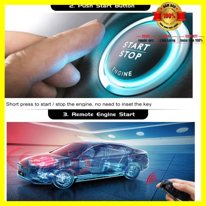 Sản phẩm  Bộ chìa khóa thông minh START-STOP điều khiển từ xa dành cho ô tô Mazda EF025: Thương hiệu OVI - Mỹ