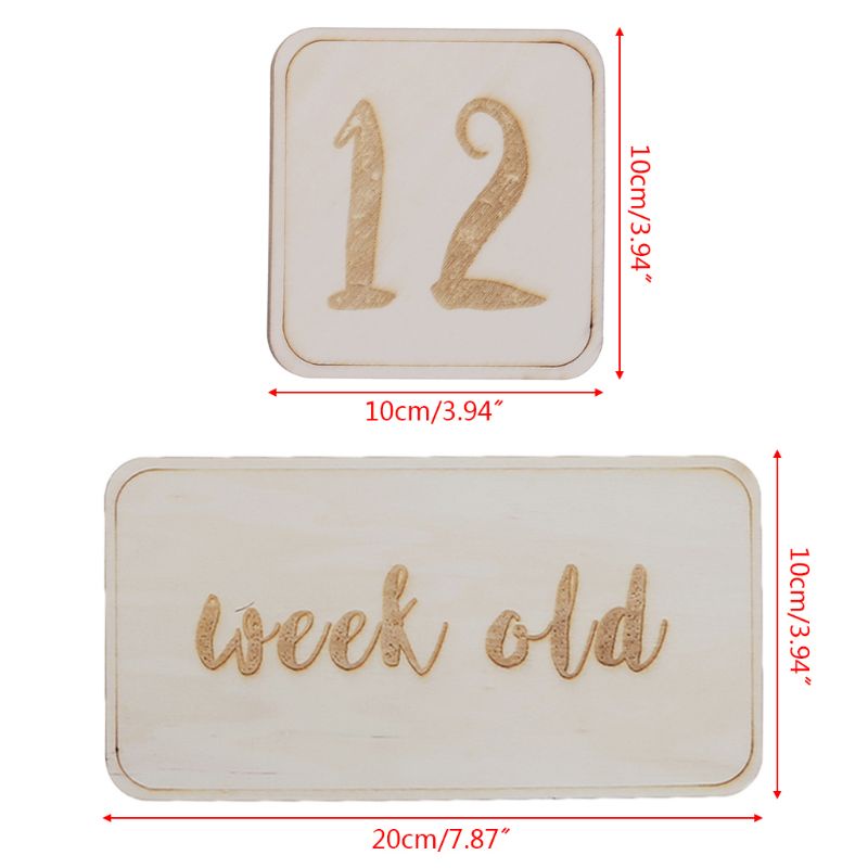 Set 15 Tấm Thẻ Ghi Nhớ Em Bé Dùng Làm Đạo Cụ Chụp Ảnh