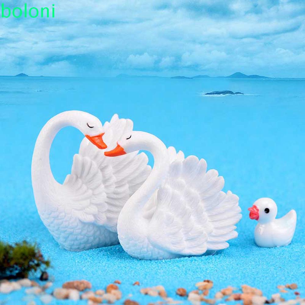 Mô Hình Chim Thiên Nga Trang Trí Tiểu Cảnh