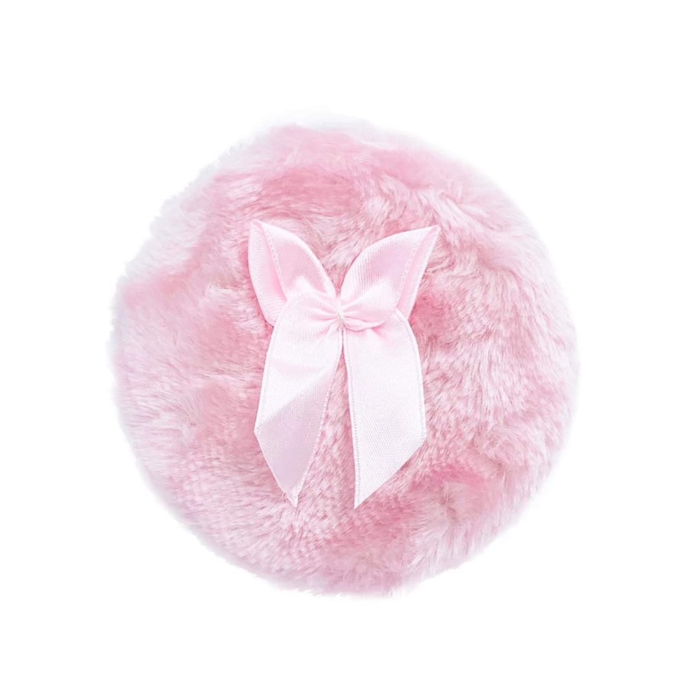 [Hàng mới về] Bông trang điểm thiết kế phối nơ và tay cầm mềm mại