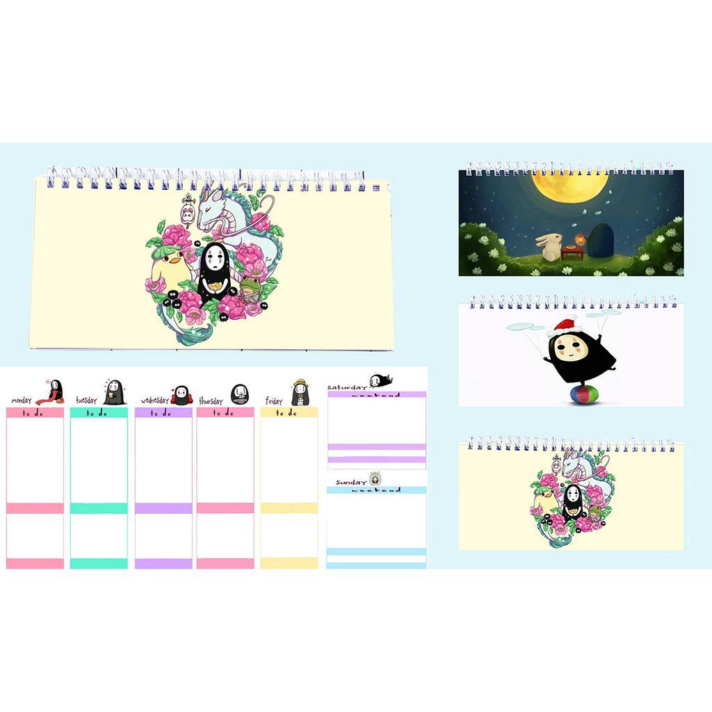 Sổ kế hoạch tuần vô diện WPI15 hoạt hình Weekly Planner 52 trang thần tượng idol