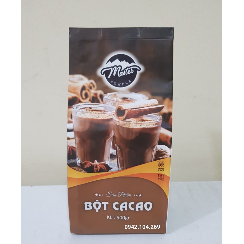 Bột Cacao MASTER Nguyên Chất gói 500g