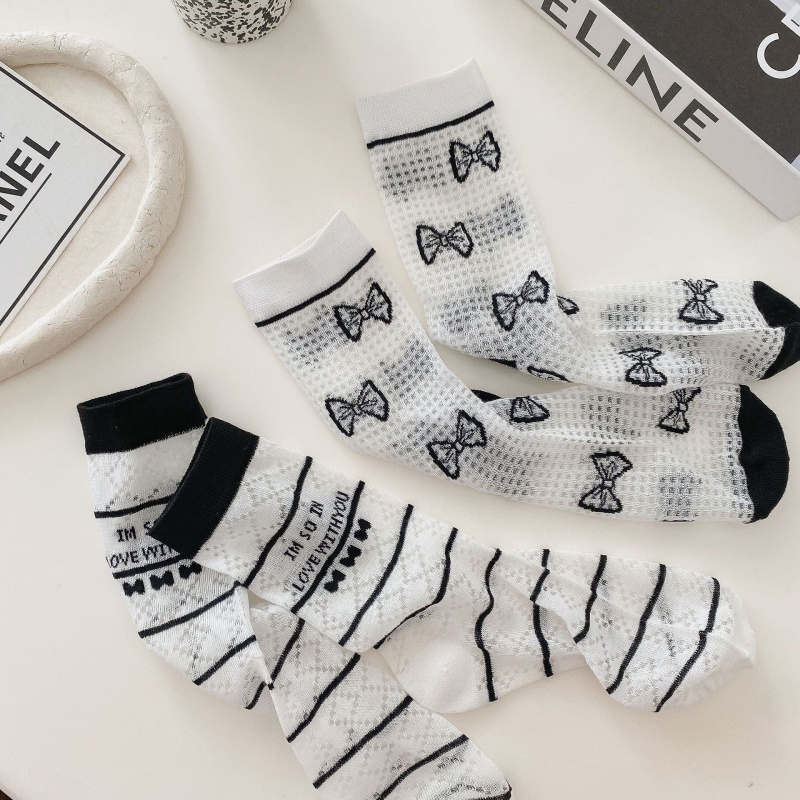 Vớ Ren Lưới Mỏng Mềm Mại Thời Trang Mùa Hè Phong Cách Nhật Bản Cho Nữ