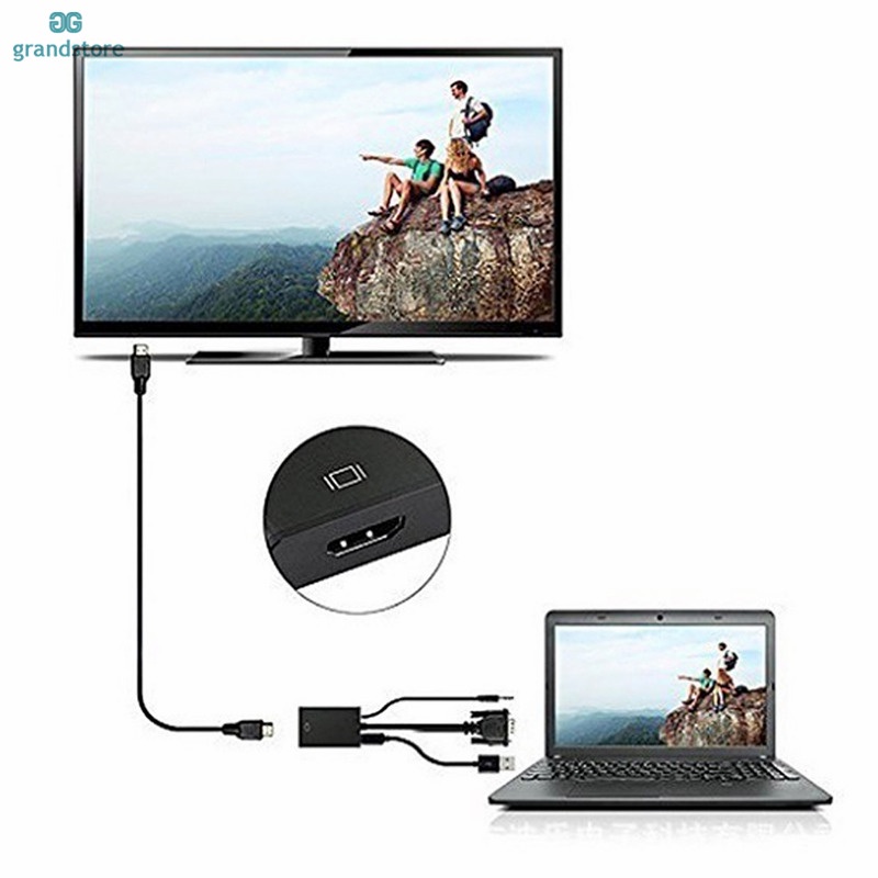 Cáp Chuyển Đổi Gs VGA Sang HDMI 1080P VGA HDMI | BigBuy360 - bigbuy360.vn
