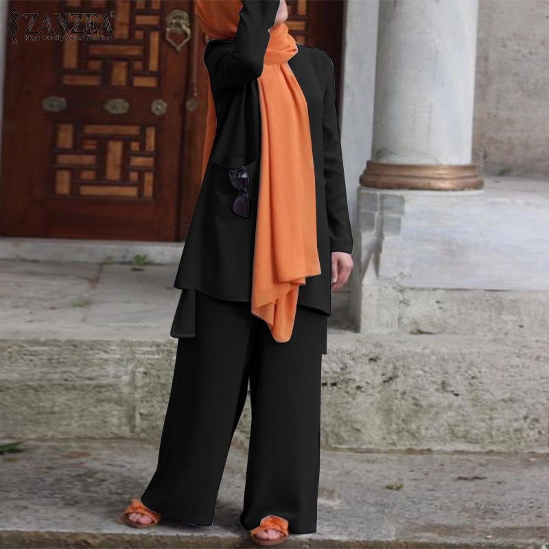 Zanzea Quần Dài Ống Rộng Thời Trang Dành Cho Nữ