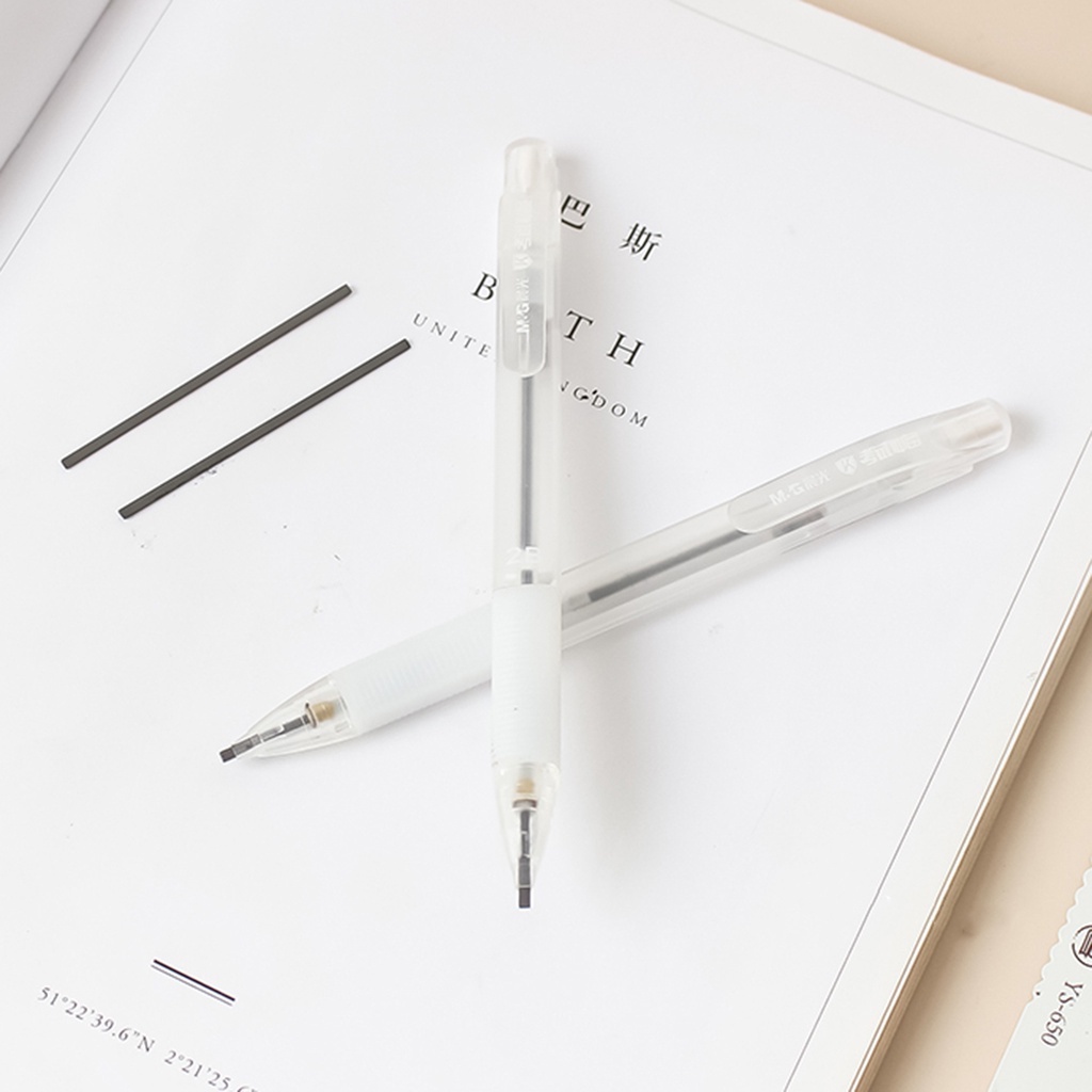 Set 2 Bút Chì Cơ Học Trong Suốt 2B