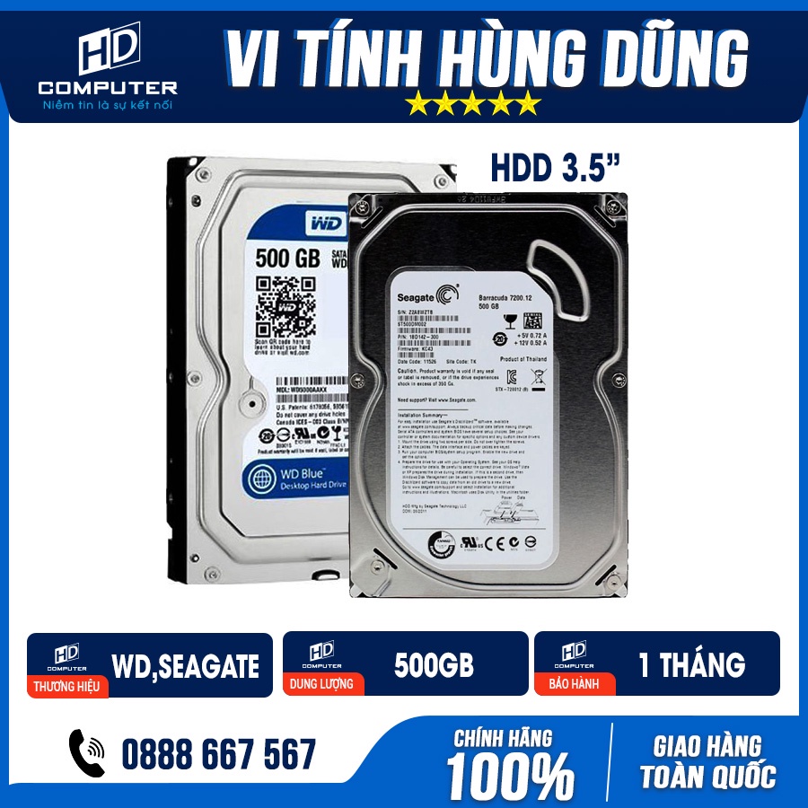 Ổ cứng HĐ cũ Seagate, WD, Toshiba 250G, ổ cứng cũ hdd 250g, 500g, 1Tb 2TB ổ cứng máy tính cũ, ổ cứng pc cũ