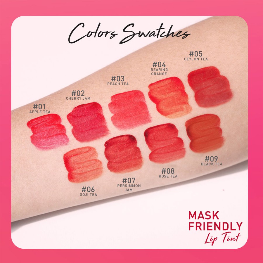 Son Tint son nước Không Lem, Không dính khẩu trang  2.4gBABY BRIGHT Mask Friendly Lip Tint