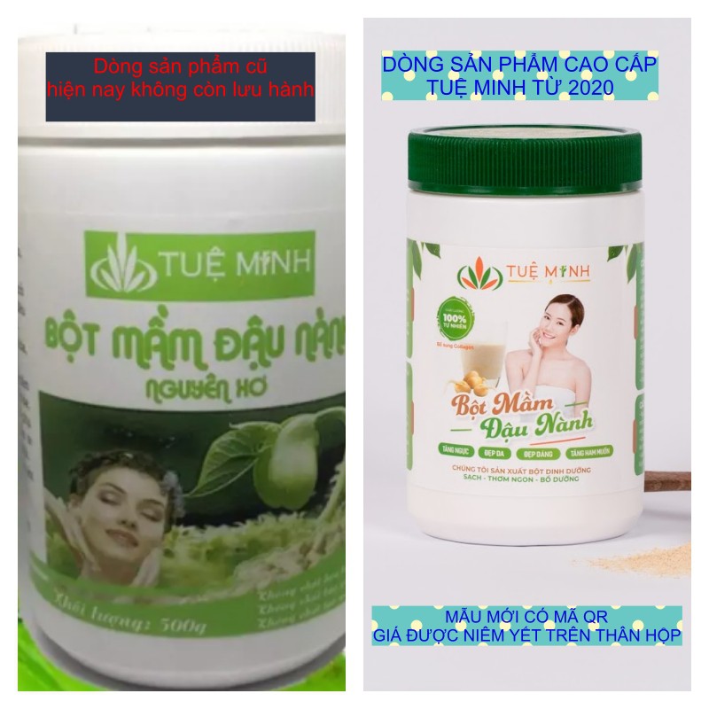 [SHOPEE MALL] 1 hộp 500g mầm đậu nành Tuệ Minh nguyên chất đầy đủ giấy ATVSTP | BigBuy360 - bigbuy360.vn