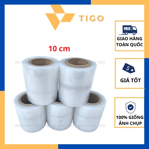 Màng PE Loại 5cm, 10cm, 15cm, 20cm, 25cm, 30cm, 35cm - Màng Pallet Quấn Hàng Hóa, Quấn Vali, Quấn Bụng Spa,...