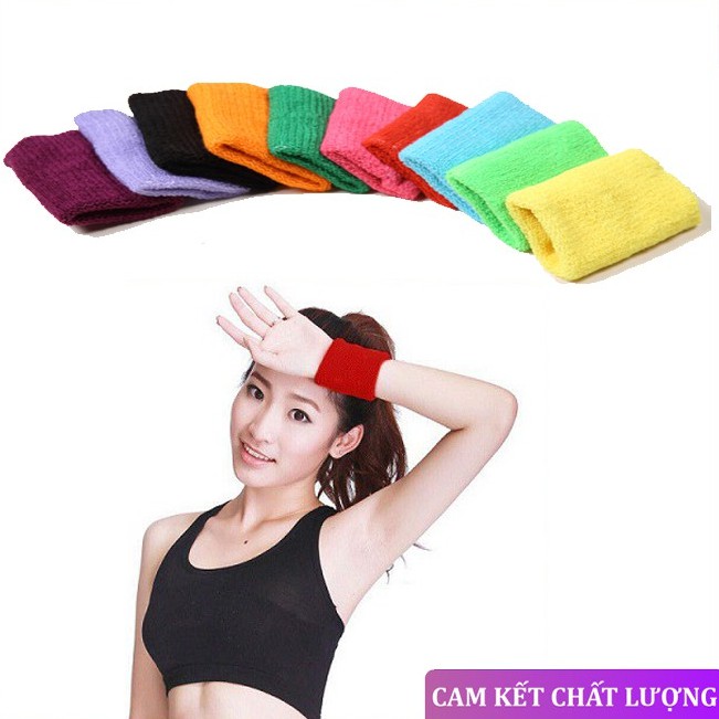 Băng Đeo Cổ Tay Chất Liệu Cotton Thấm Hút Mồ Hôi Thích Hợp Cho Các Hoạt Động Thể Thao 1 Đôi