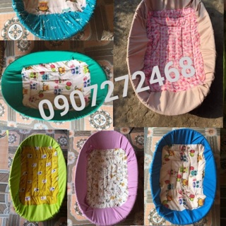 Combo nôi tre 110x70 kèm nệm bọc nôi