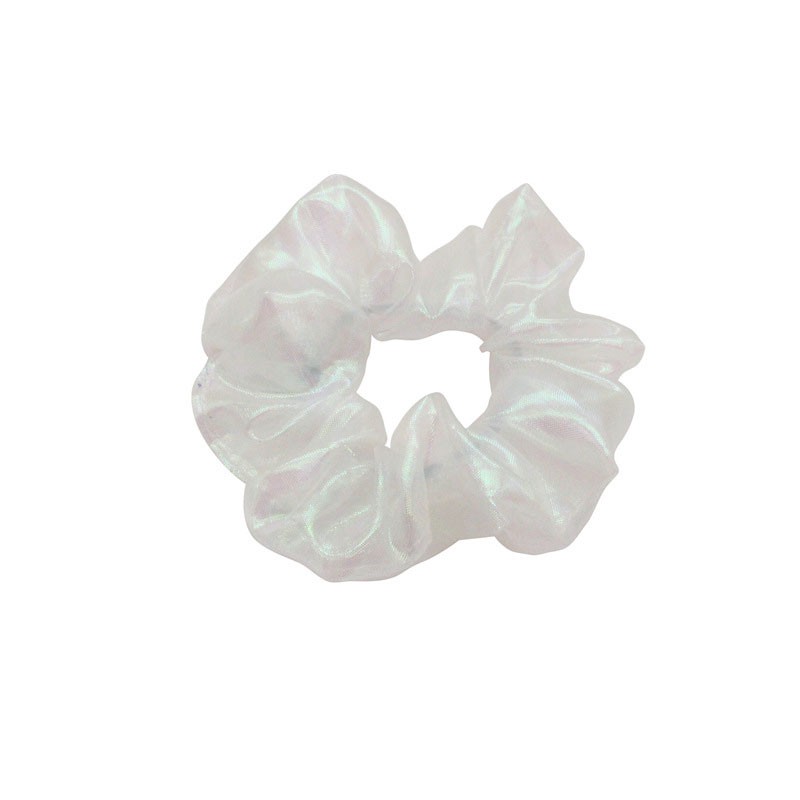 Dây buộc tóc đuôi ngựa bằng cao su bọc Organza lấp lánh dễ thương cho nữ