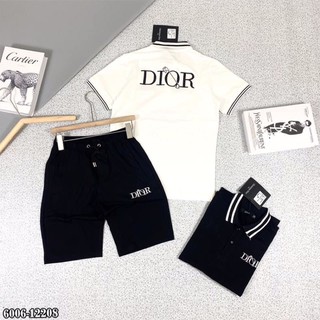 Bộ Cotton Hè Nam Thêu Chữ Gim