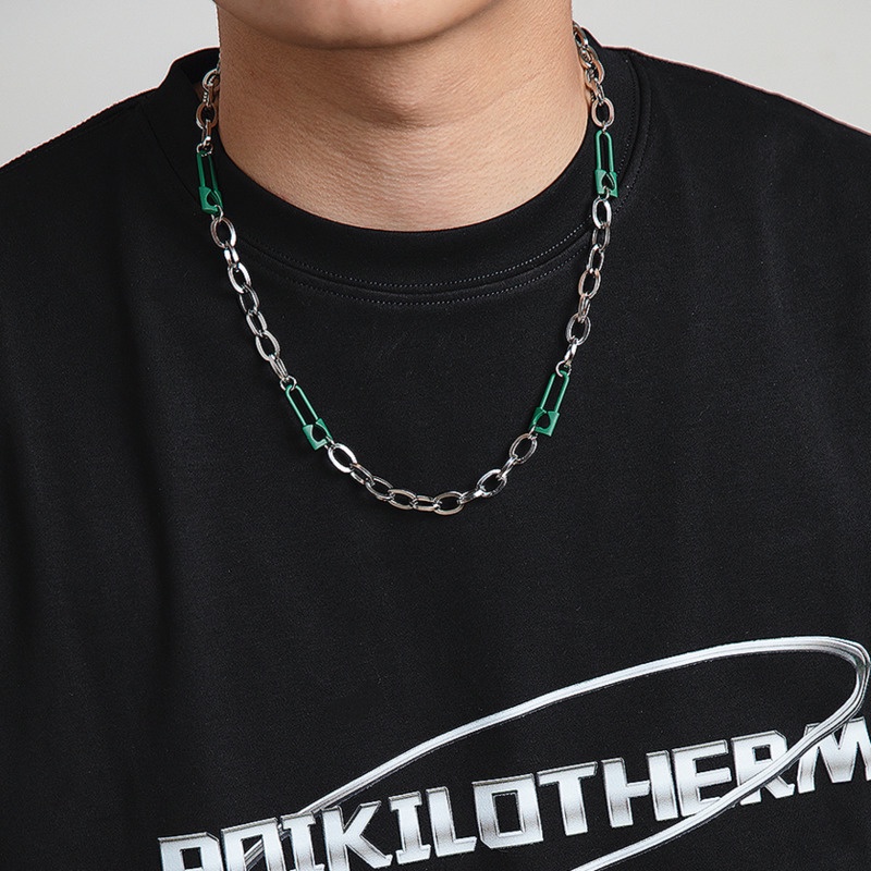 Vòng cổ Phong Cách ins Màu Sắc Tương Phản Thời Trang Cho Cặp Đôi