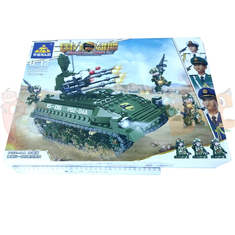 Lego Xe Tăng 6 Nòng - Đồ Chơi Lắp Ráp Super Tank Quân Sự - 627+ Chi Tiết Cho Bé - BabyBoo